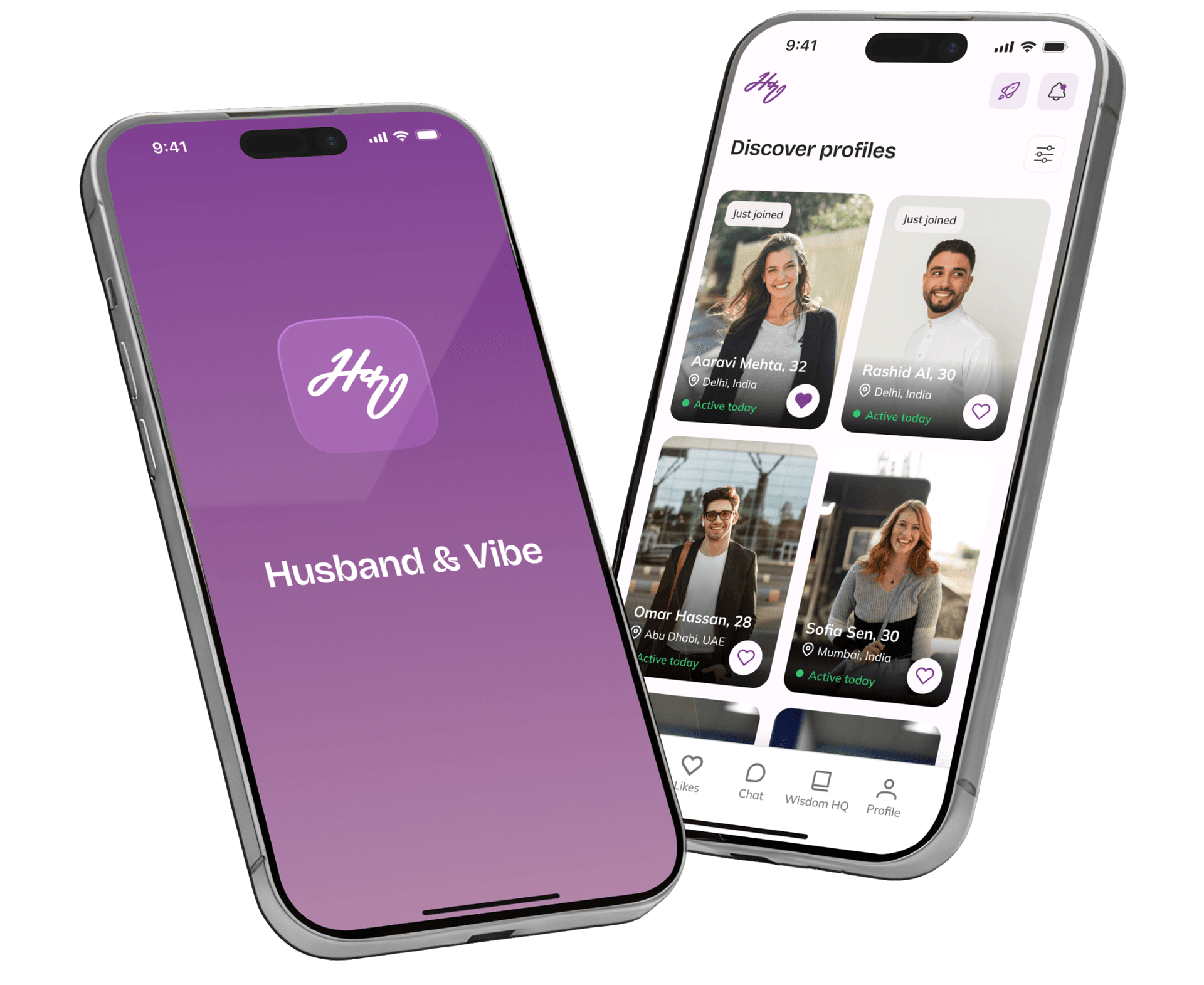 Husband & Vibe App Preview